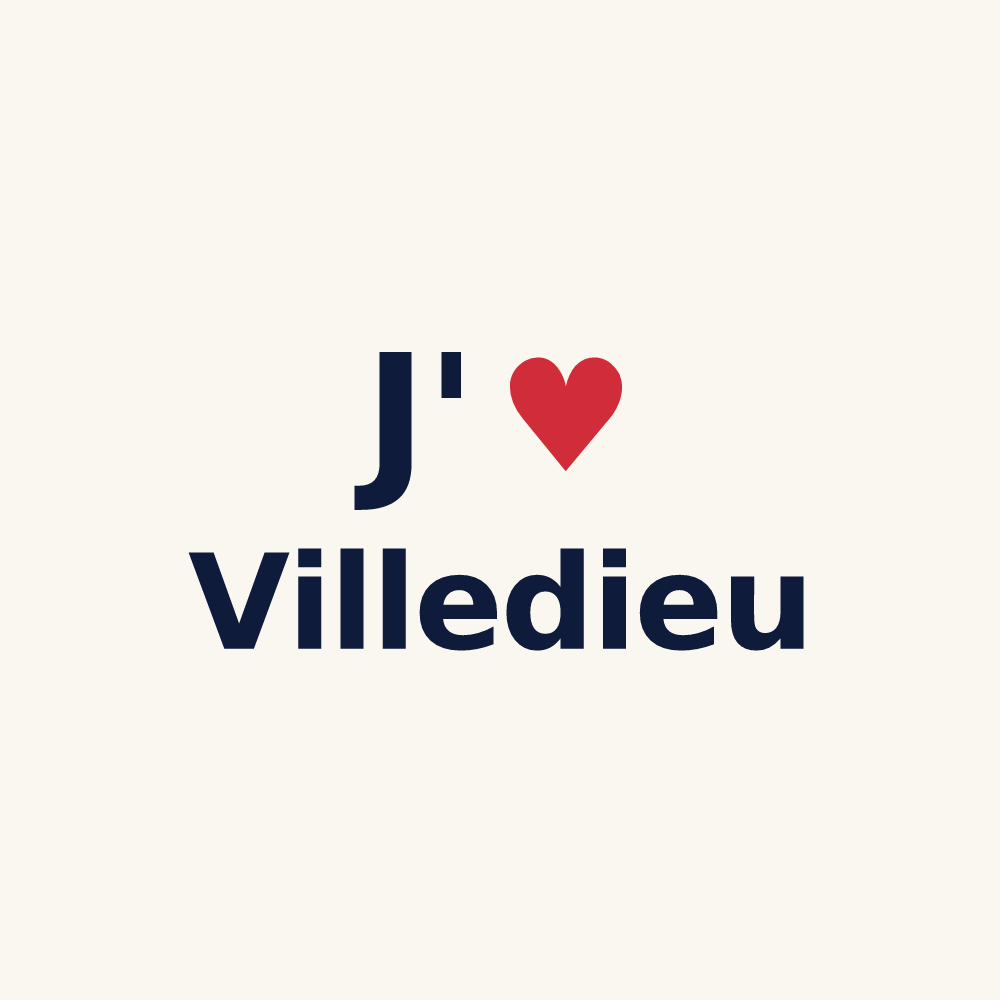 Tasse personnalisée Villedieu — design J'aime Villedieu
