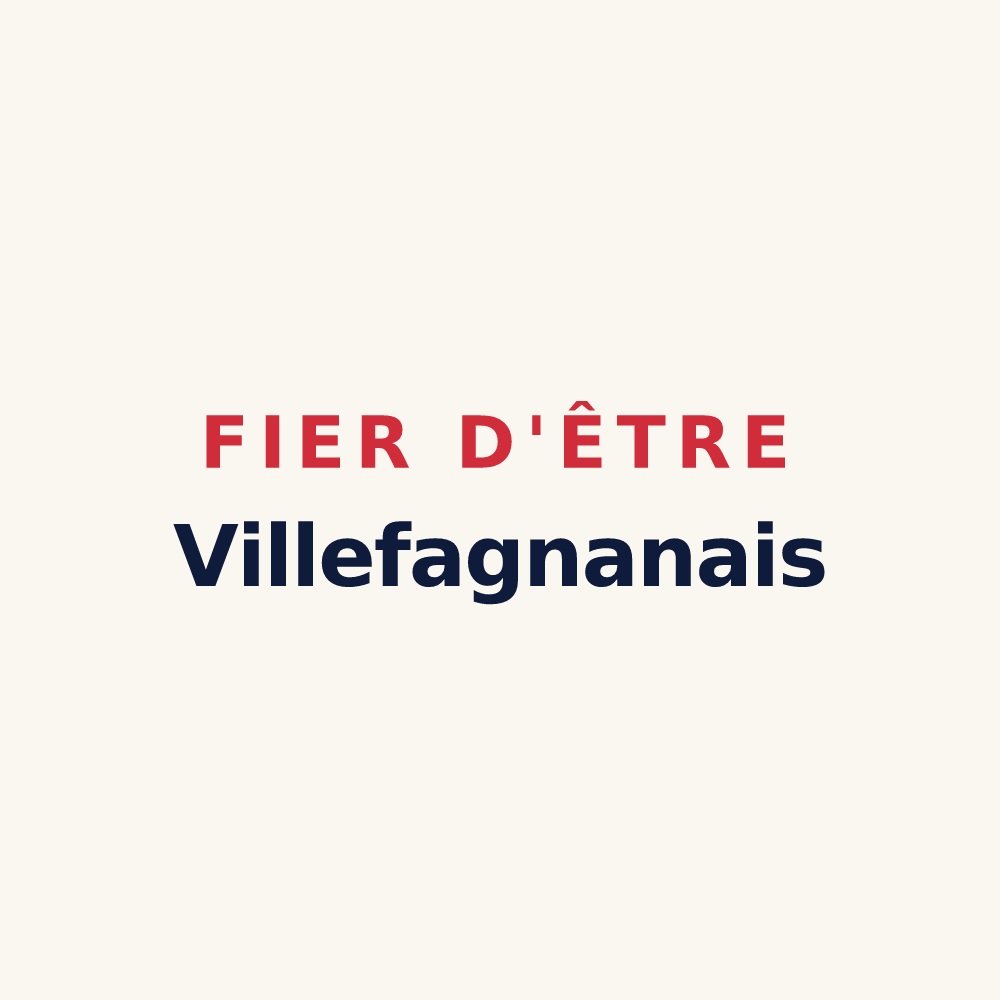 Tasse « Fier d'être Villefagnanais » — design pour Villefagnan