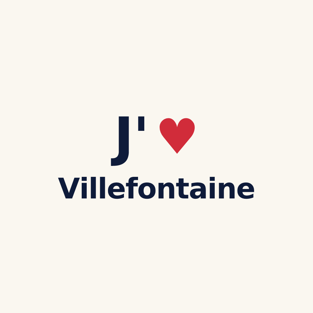 Tasse personnalisée Villefontaine — design J'aime Villefontaine