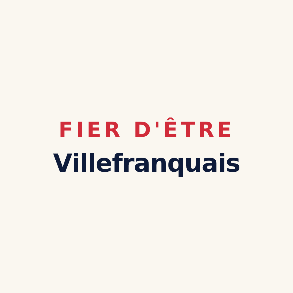 Tasse « Fier d'être Villefranquais » — design pour Villefranque