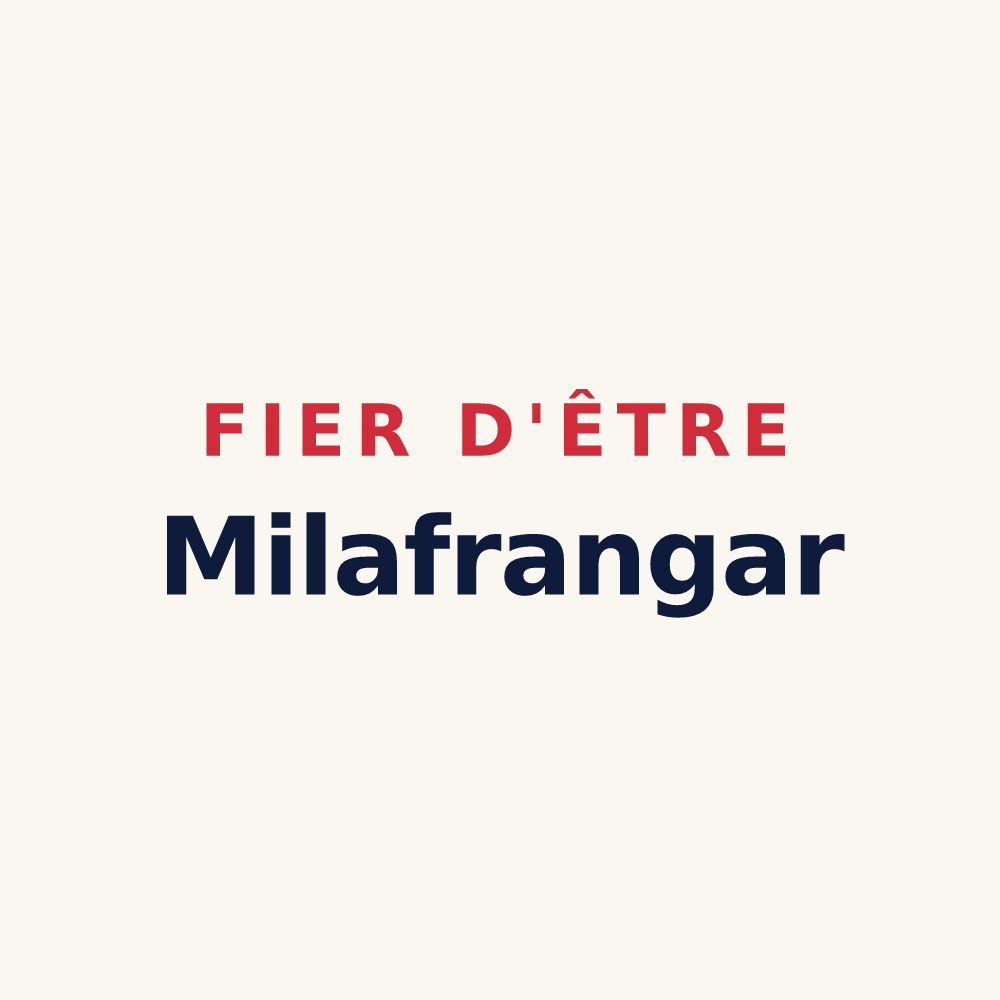 Tasse « Fier d'être Milafrangar » — design pour Villefranque