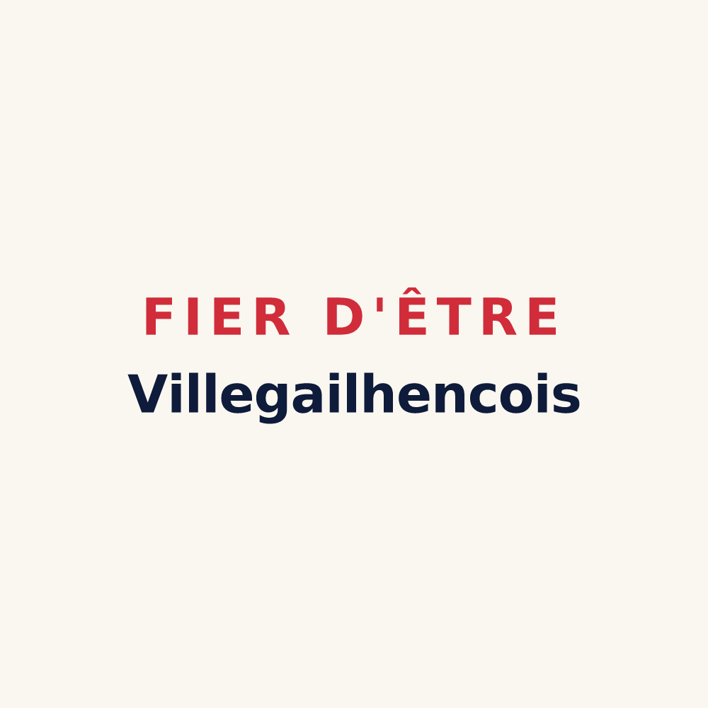Tasse « Fier d'être Villegailhencois » — design pour Villegailhenc