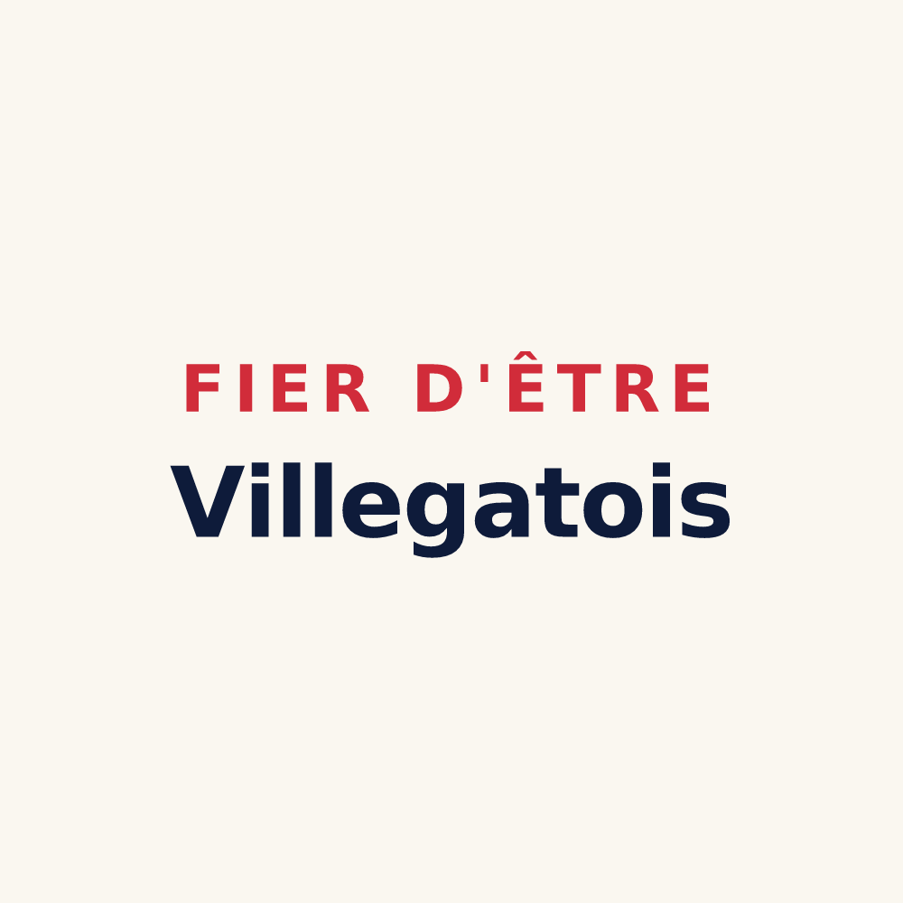 Tasse « Fier d'être Villegatois » — design pour Villegats