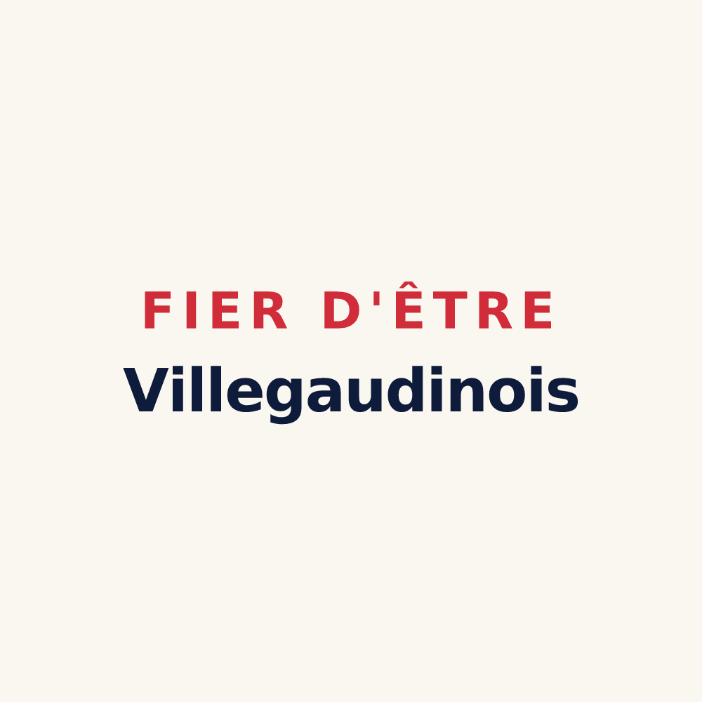 Tasse « Fier d'être Villegaudinois » — design pour Villegaudin
