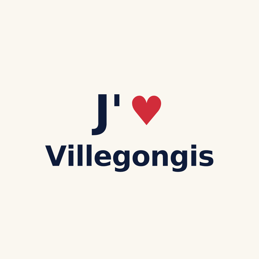 Tasse personnalisée Villegongis — design J'aime Villegongis