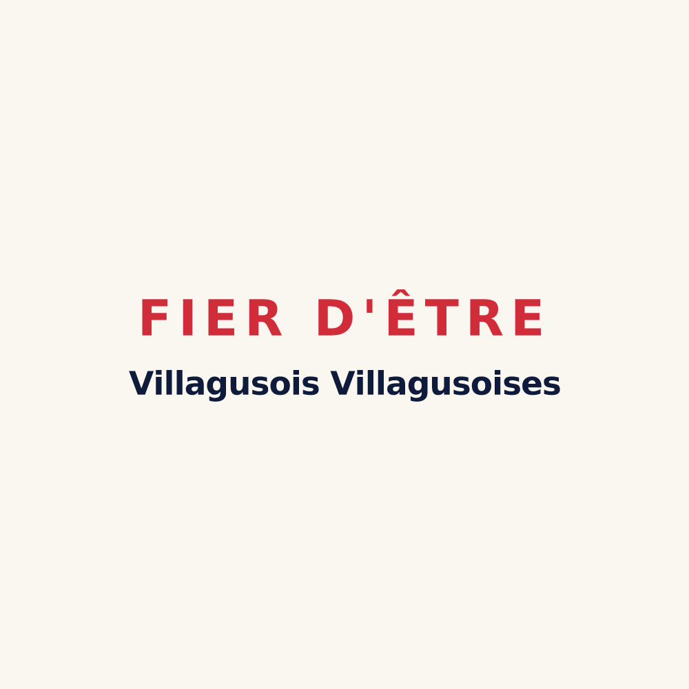 Tasse « Fier d'être Villagusois Villagusoises » — design pour Villegusien-le-Lac