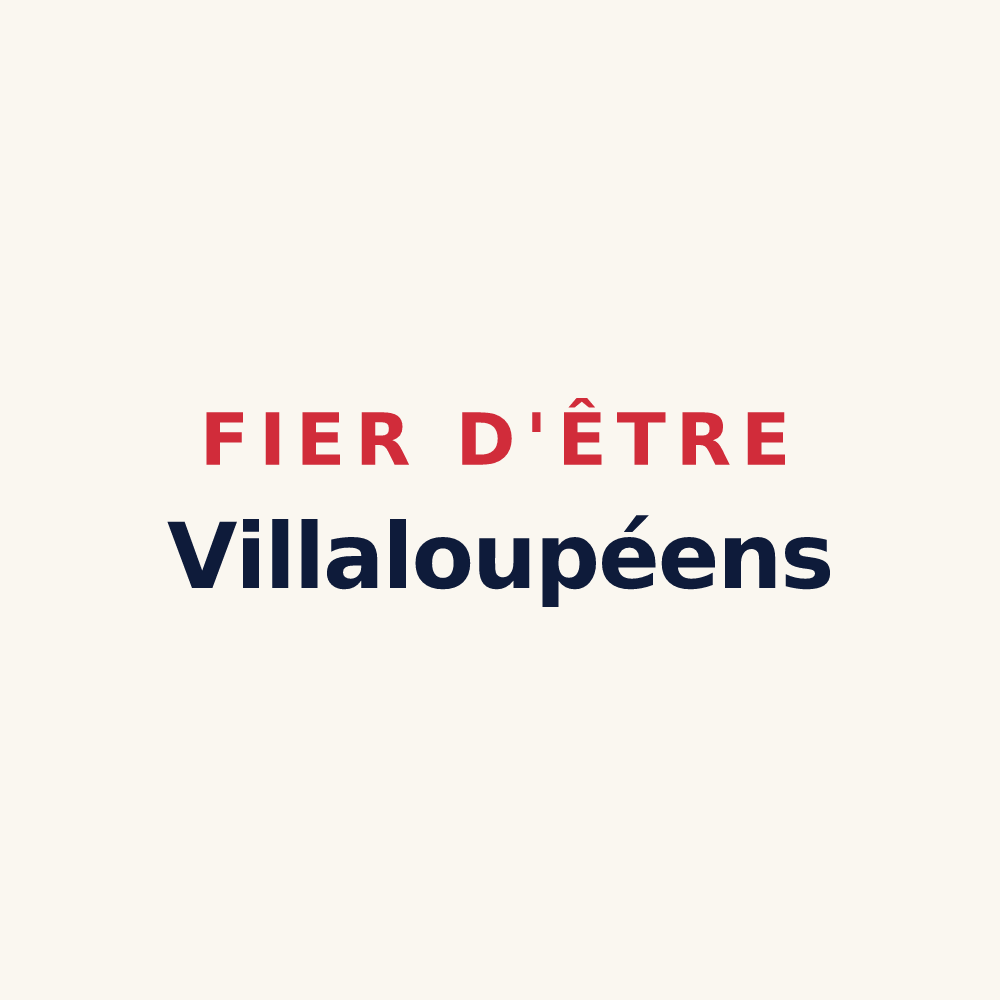 Tasse « Fier d'être Villaloupéens » — design pour Villeloin-Coulangé