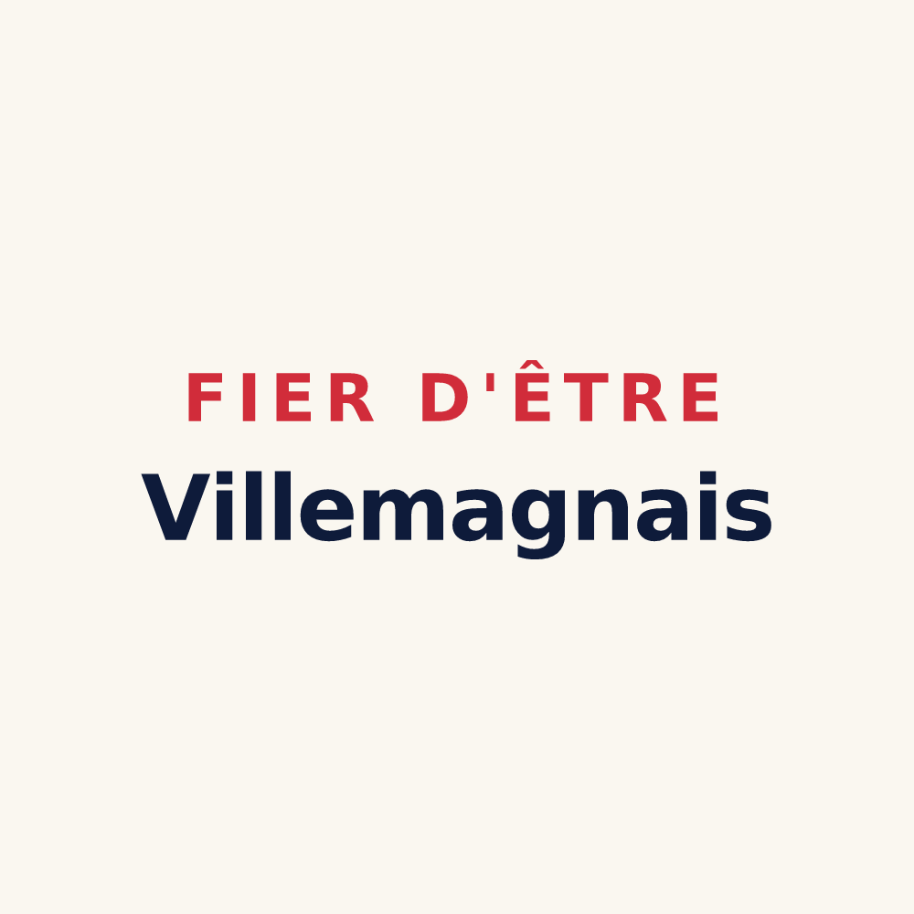Tasse « Fier d'être Villemagnais » — design pour Villemagne-l'Argentière