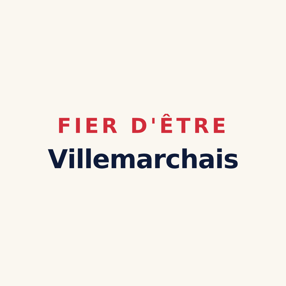 Tasse « Fier d'être Villemarchais » — design pour Villemaréchal