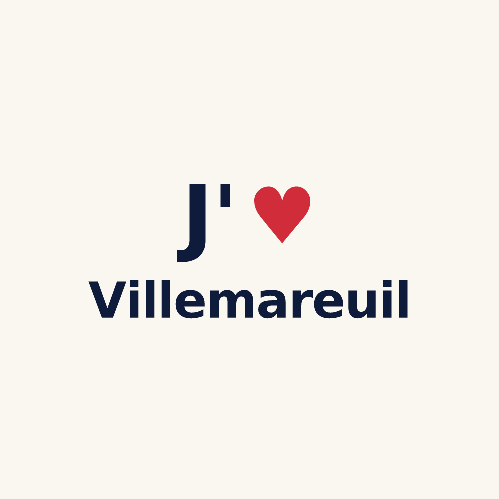Tasse personnalisée Villemareuil — design J'aime Villemareuil