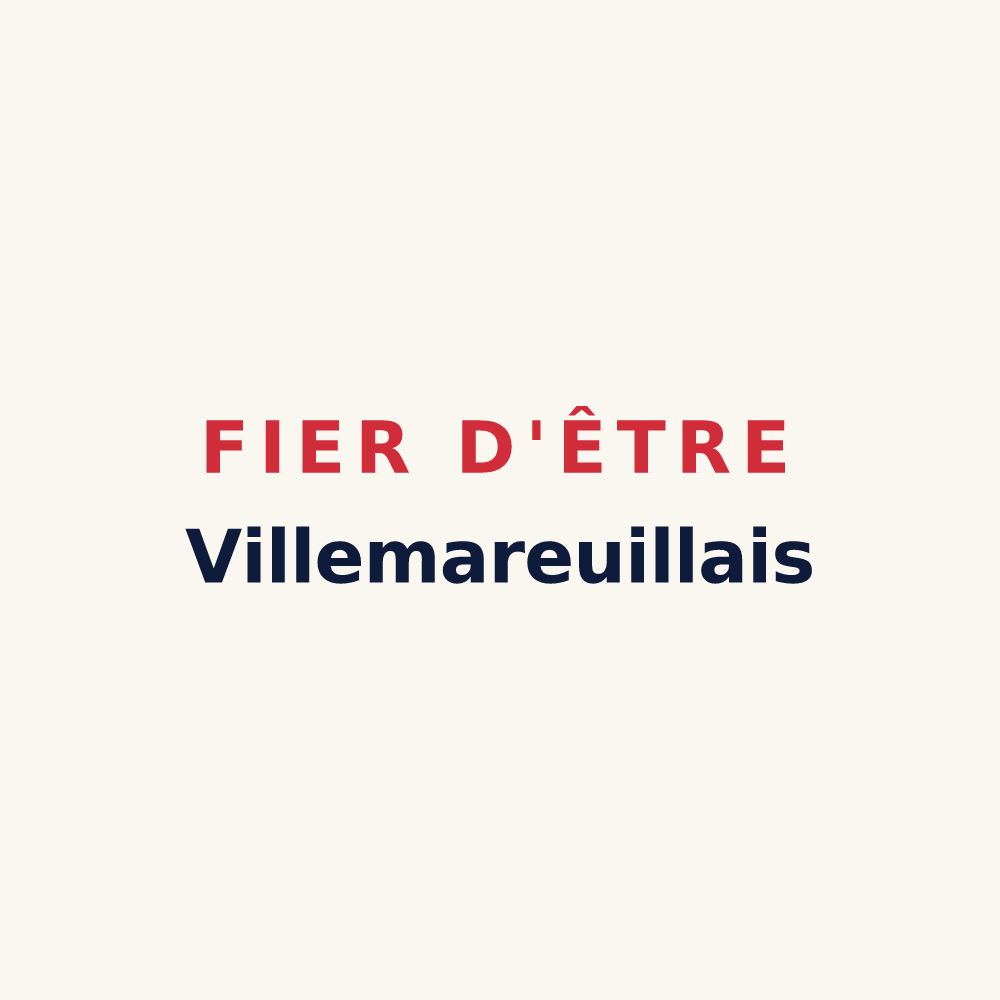 Tasse « Fier d'être Villemareuillais » — design pour Villemareuil