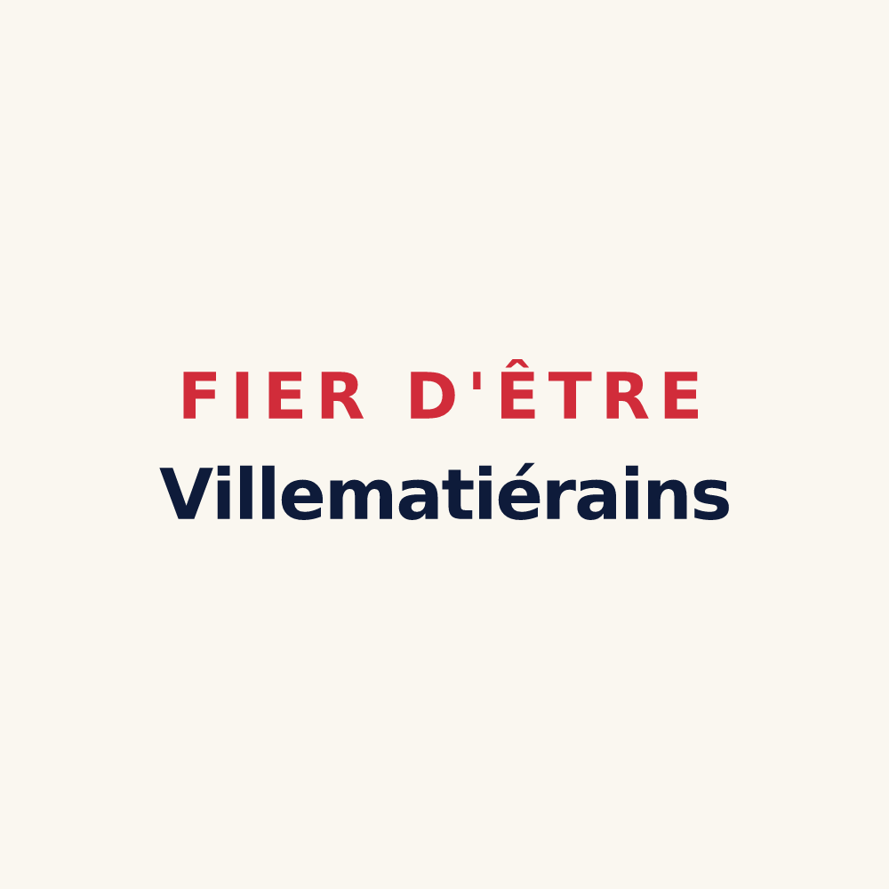 Tasse « Fier d'être Villematiérains » — design pour Villematier