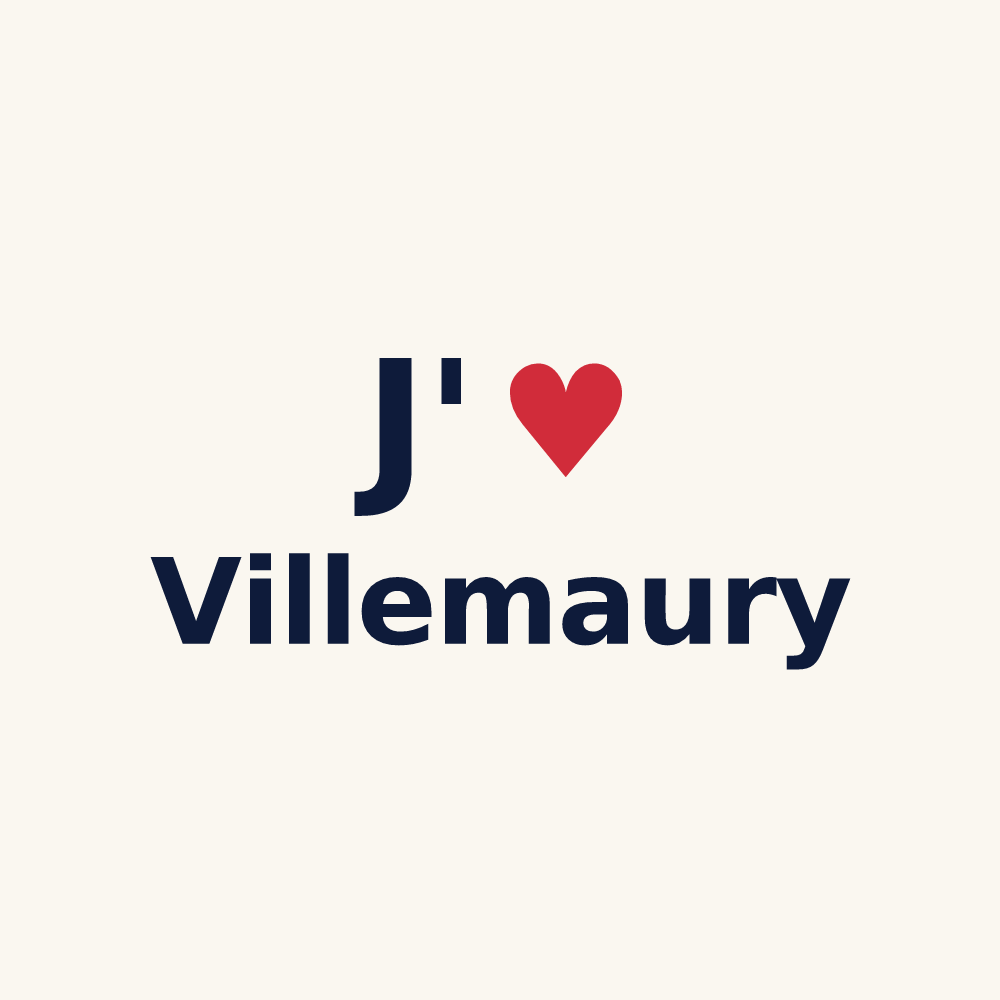 Tasse personnalisée Villemaury — design J'aime Villemaury
