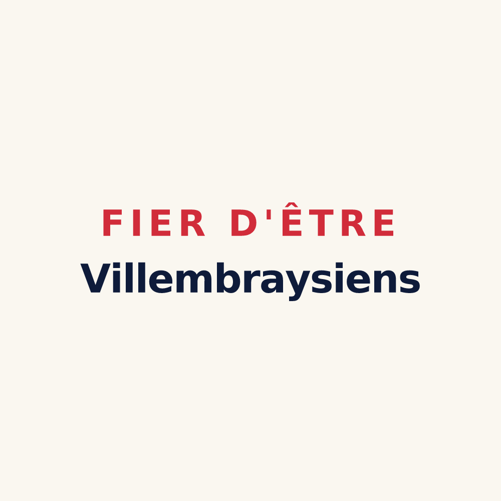 Tasse « Fier d'être Villembraysiens » — design pour Villembray