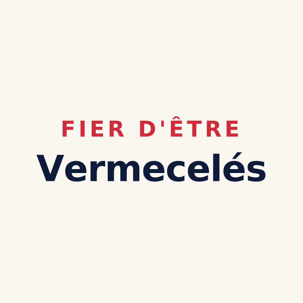 Tasse « Fier d'être Vermecelés » — design pour Villeneuve-d'Amont