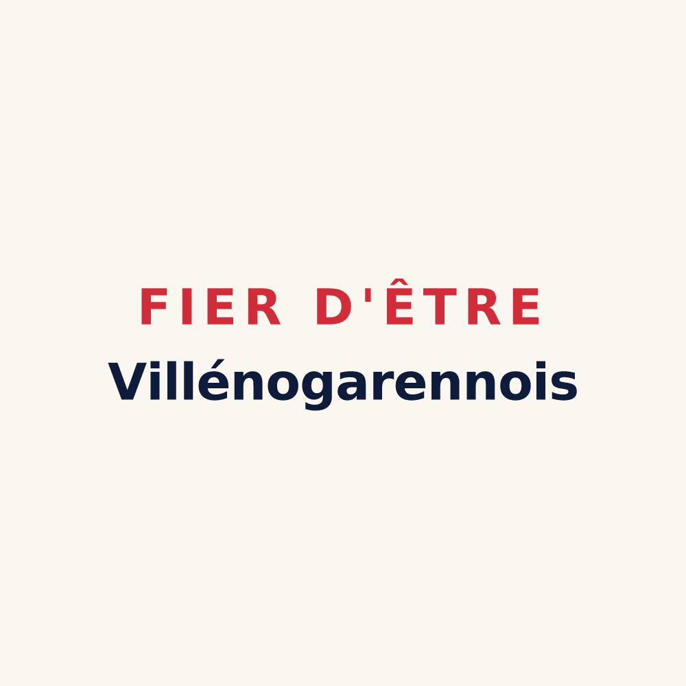 Tasse « Fier d'être Villénogarennois » — design pour Villeneuve-la-Garenne