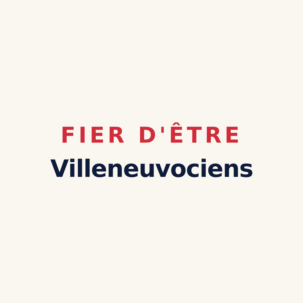 Tasse « Fier d'être Villeneuvociens » — design pour Villeneuve-lès-Bouloc