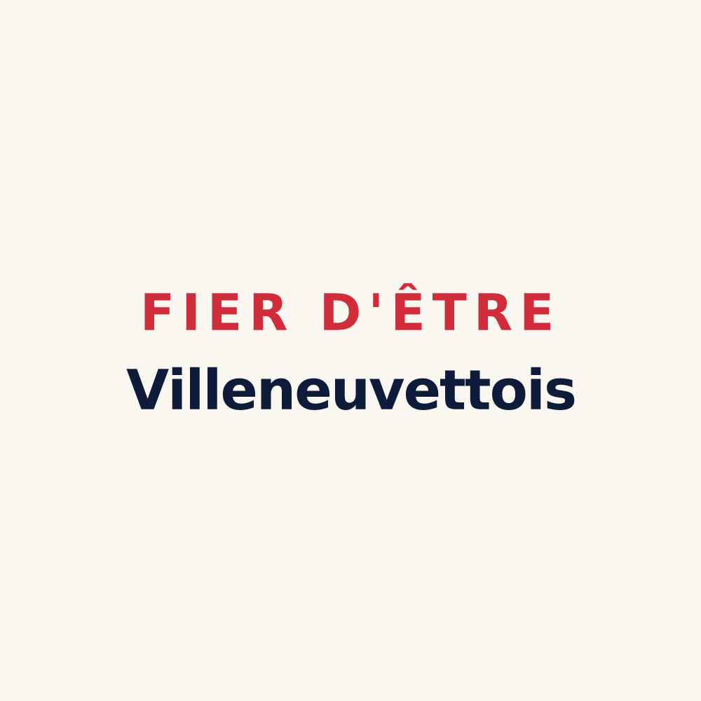 Tasse « Fier d'être Villeneuvettois » — design pour Villeneuvette