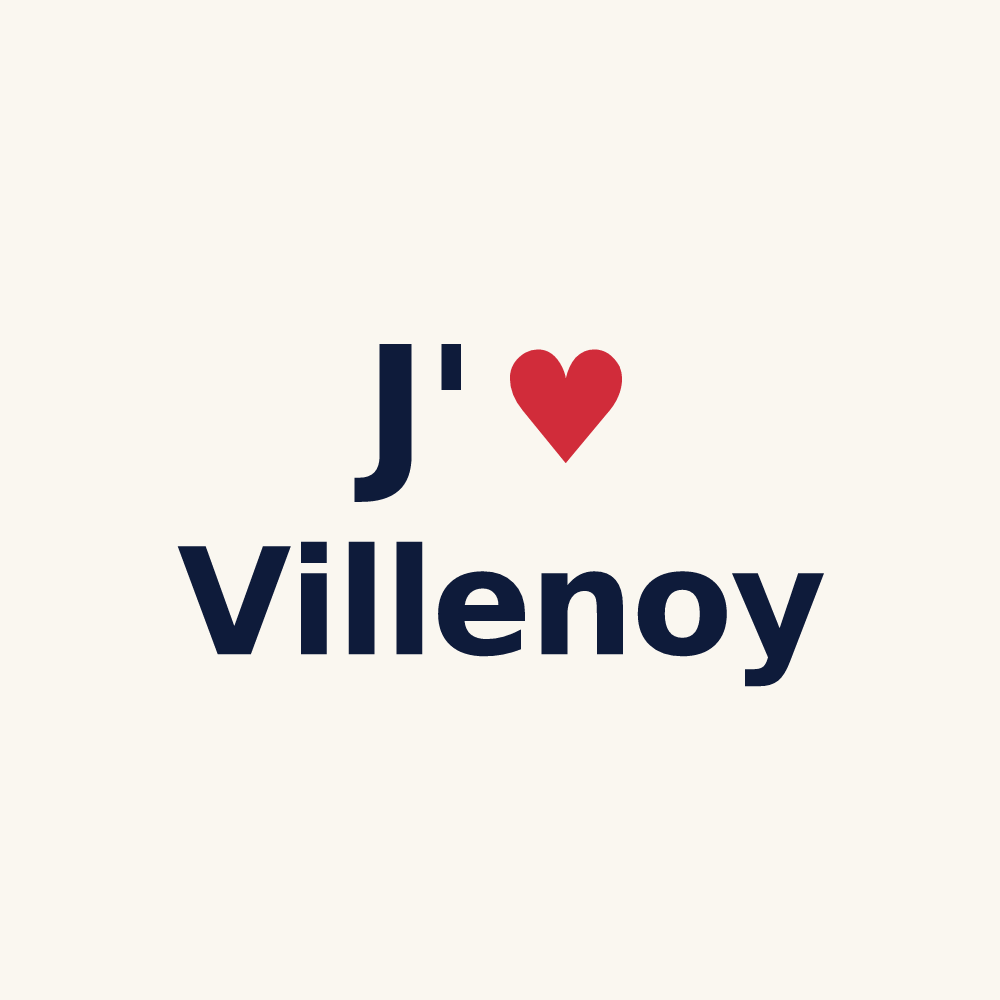 Tasse personnalisée Villenoy — design J'aime Villenoy