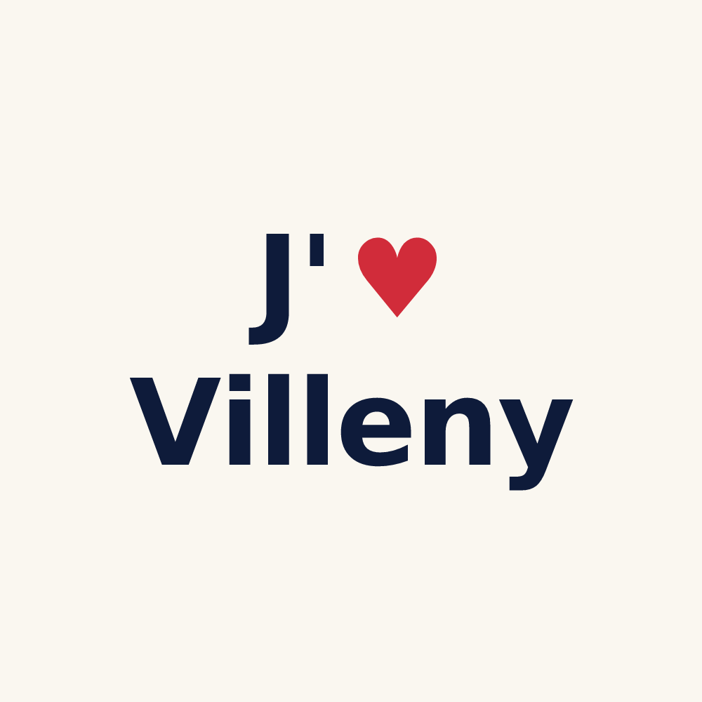 Tasse personnalisée Villeny — design J'aime Villeny