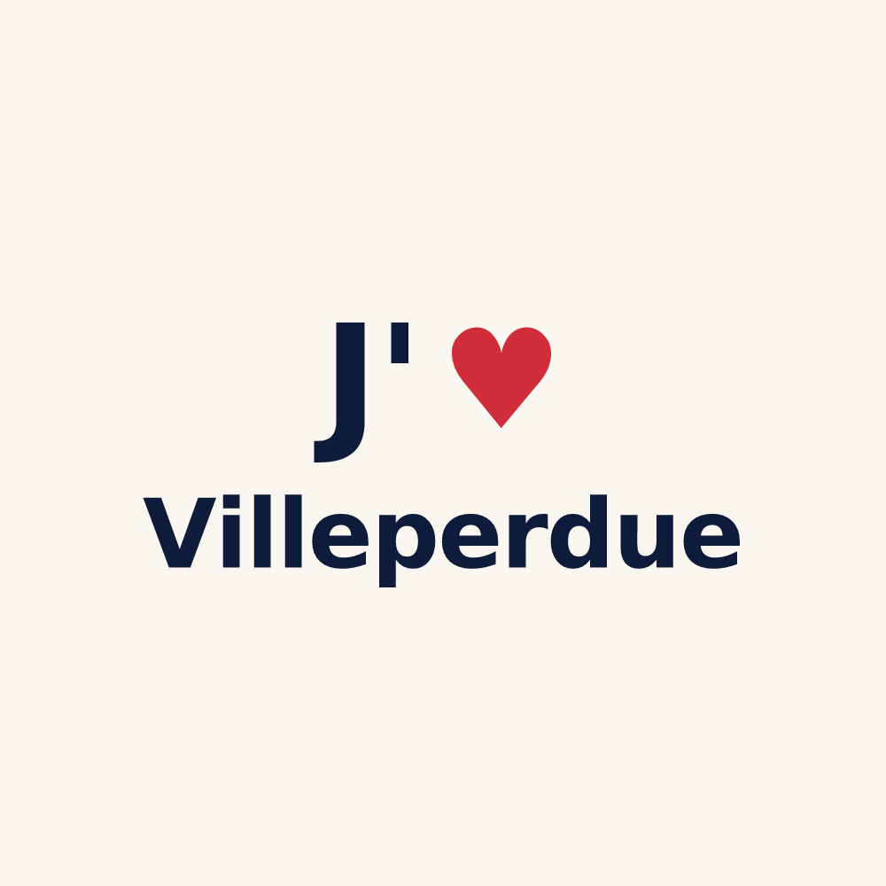 Tasse personnalisée Villeperdue — design J'aime Villeperdue