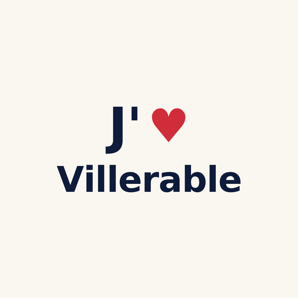 Tasse personnalisée Villerable — design J'aime Villerable