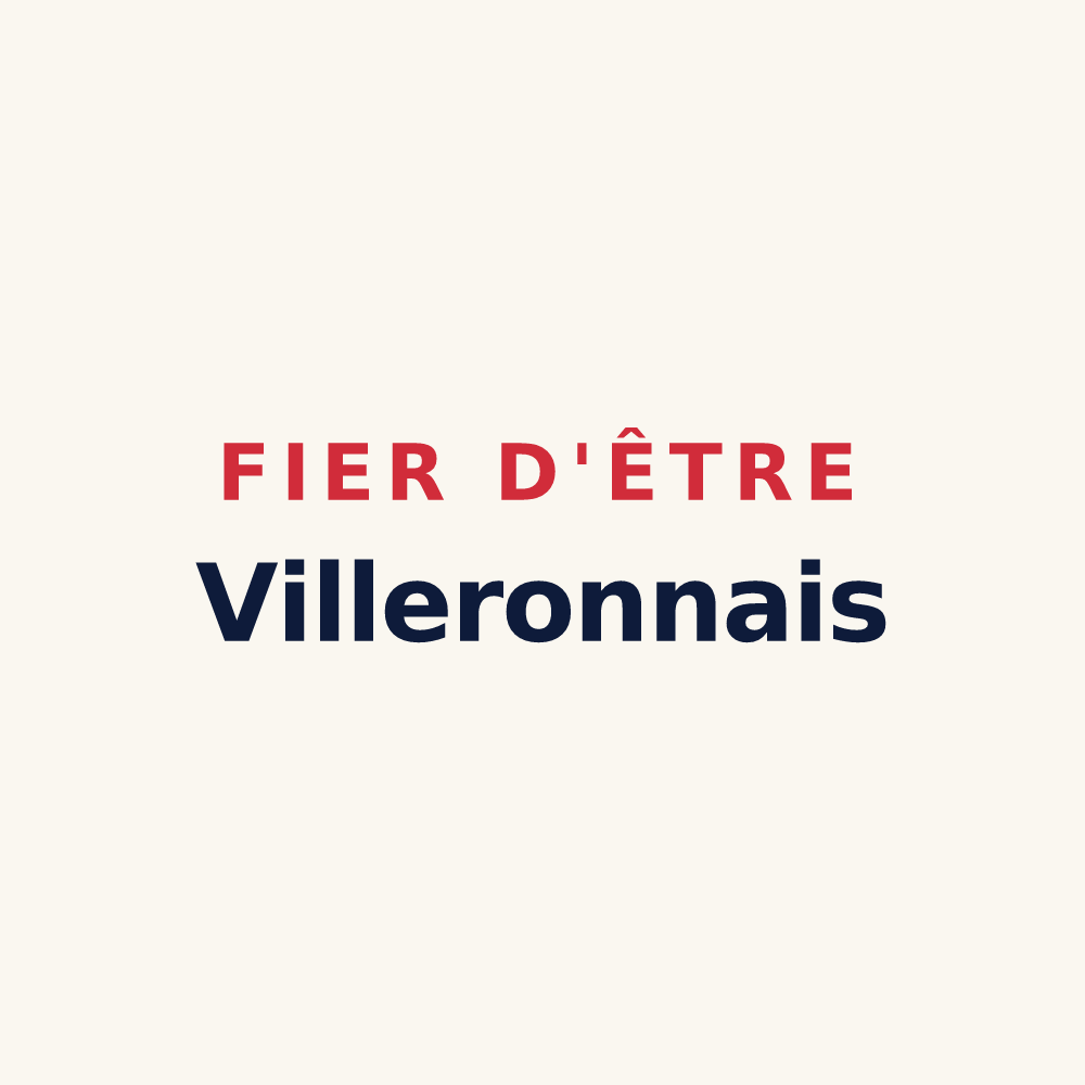 Tasse « Fier d'être Villeronnais » — design pour Villeron