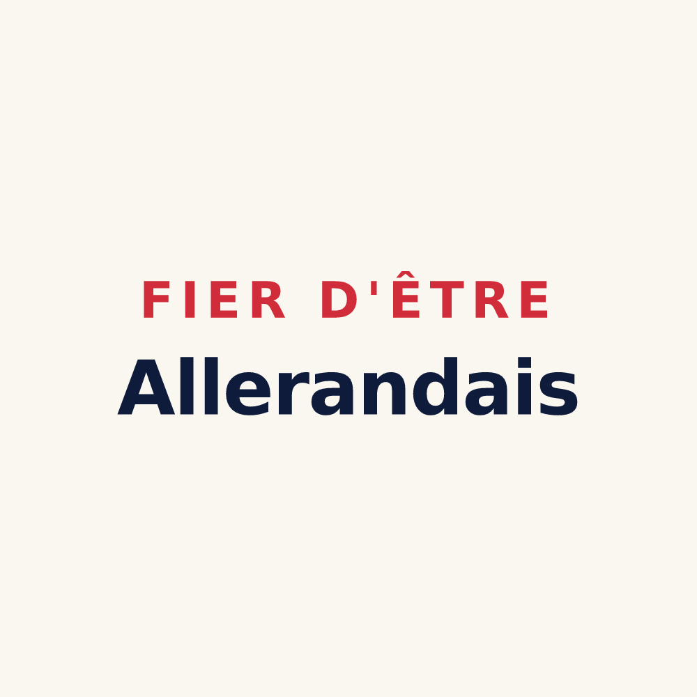 Tasse « Fier d'être Allerandais » — design pour Villers-Allerand
