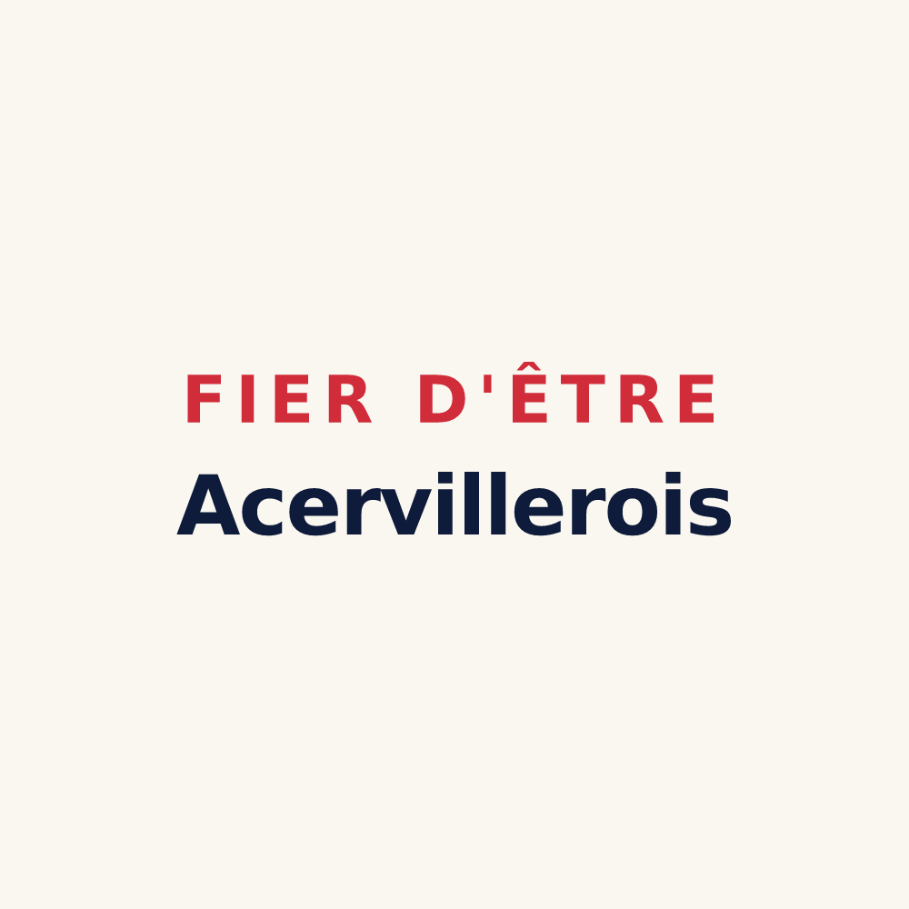 Tasse « Fier d'être Acervillerois » — design pour Villers-aux-Érables