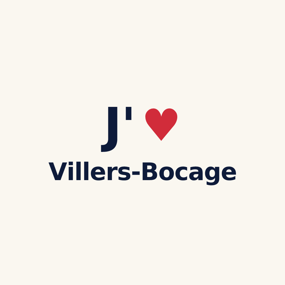 Tasse personnalisée Villers-Bocage — design J'aime Villers-Bocage