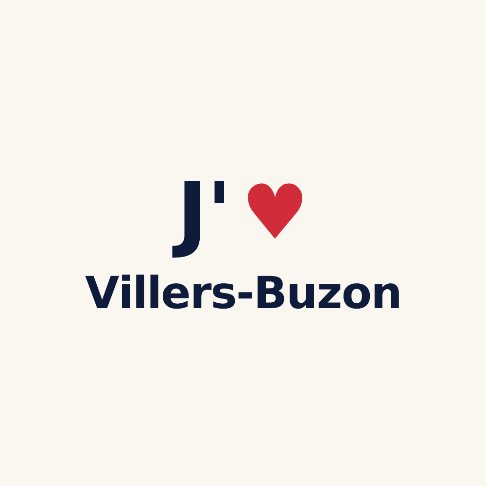Tasse personnalisée Villers-Buzon — design J'aime Villers-Buzon