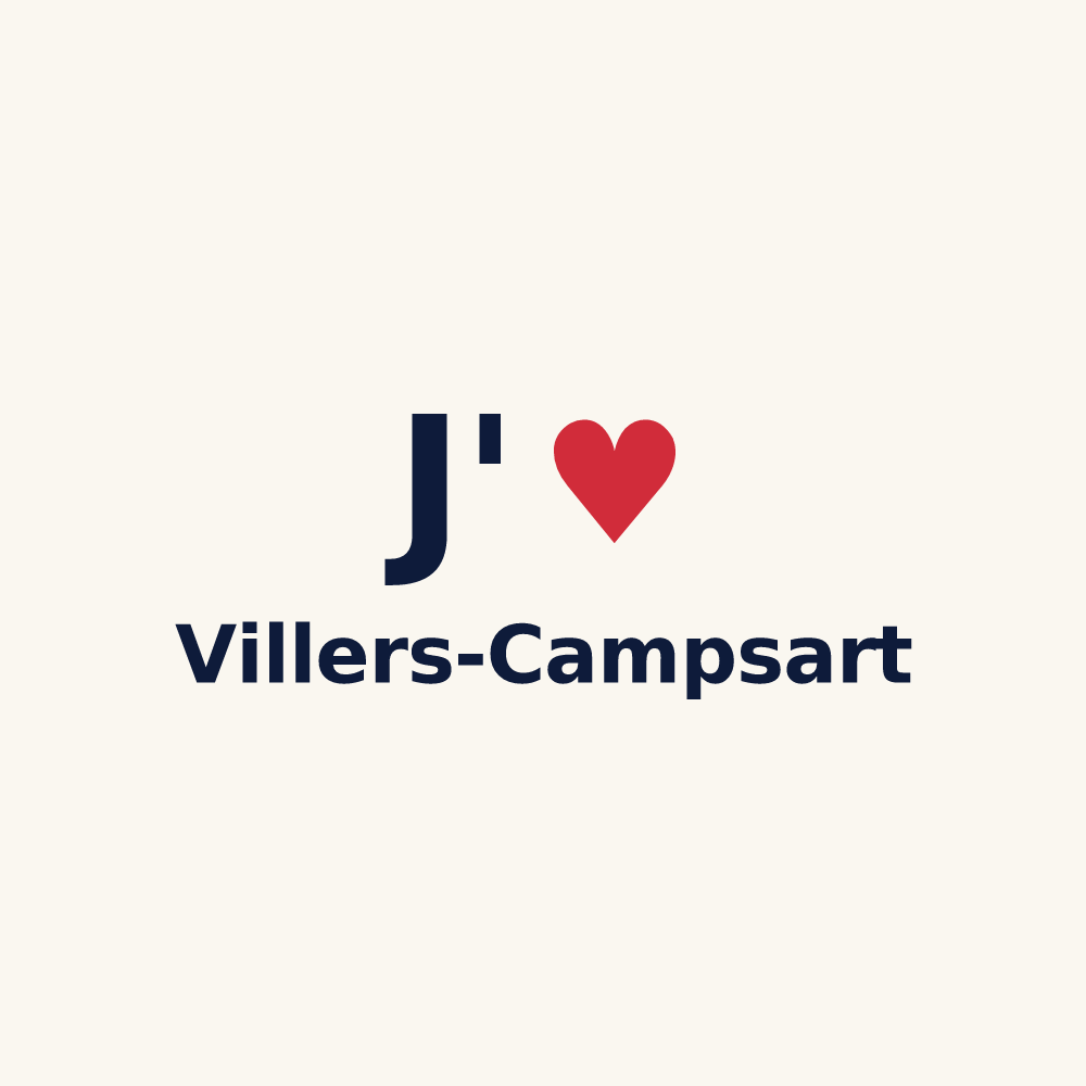 Tasse personnalisée Villers-Campsart — design J'aime Villers-Campsart