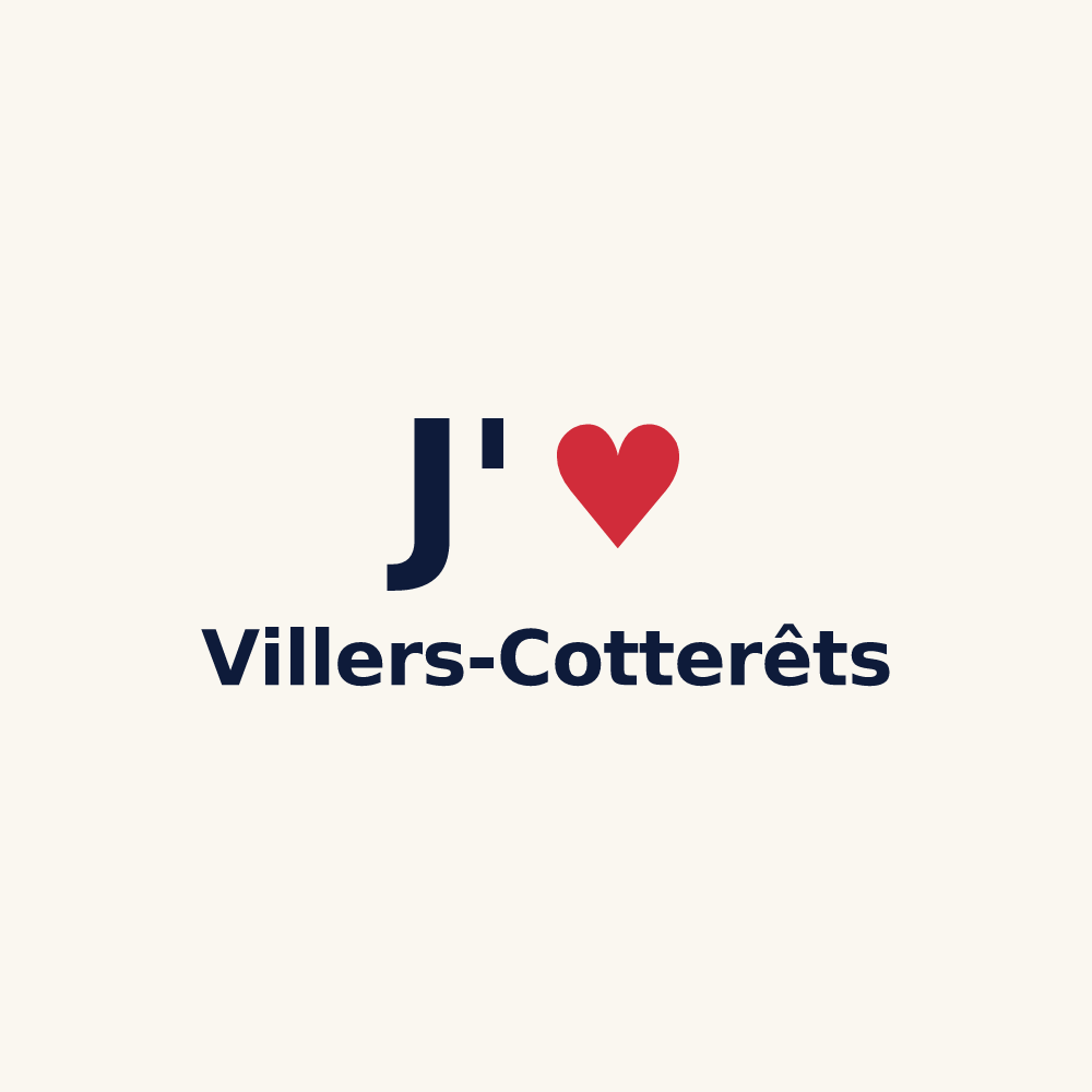 Tasse personnalisée Villers-Cotterêts — design J'aime Villers-Cotterêts