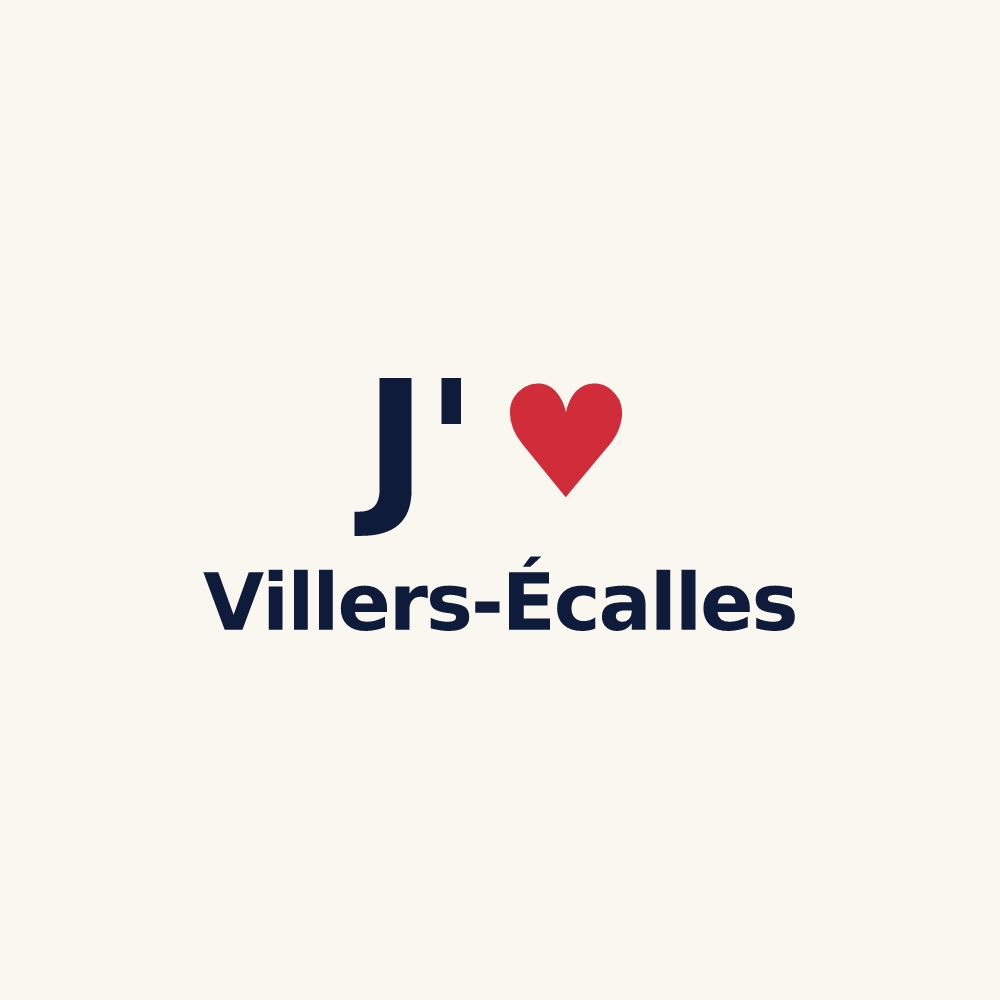 Tasse personnalisée Villers-Écalles — design J'aime Villers-Écalles