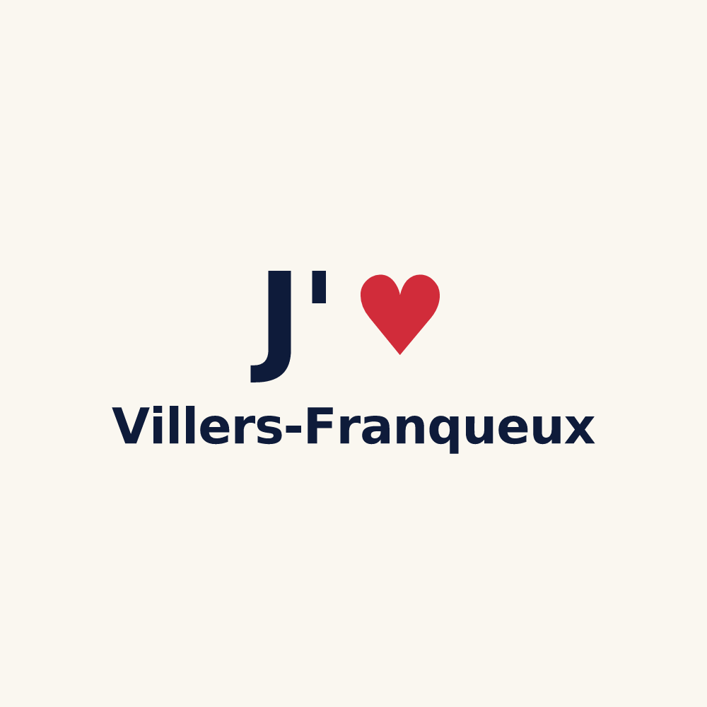 Tasse personnalisée Villers-Franqueux — design J'aime Villers-Franqueux