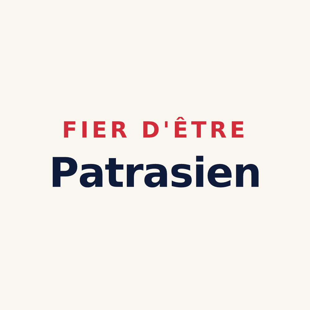 Tasse « Fier d'être Patrasien » — design pour Villers-Patras