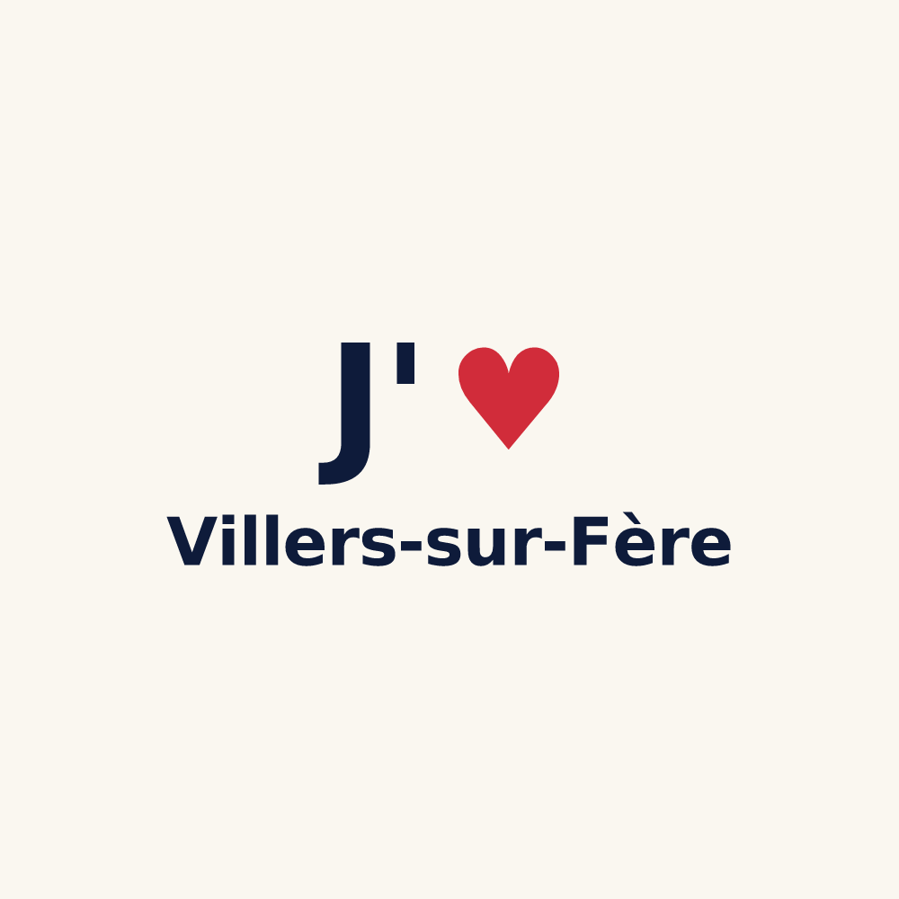 Tasse personnalisée Villers-sur-Fère — design J'aime Villers-sur-Fère