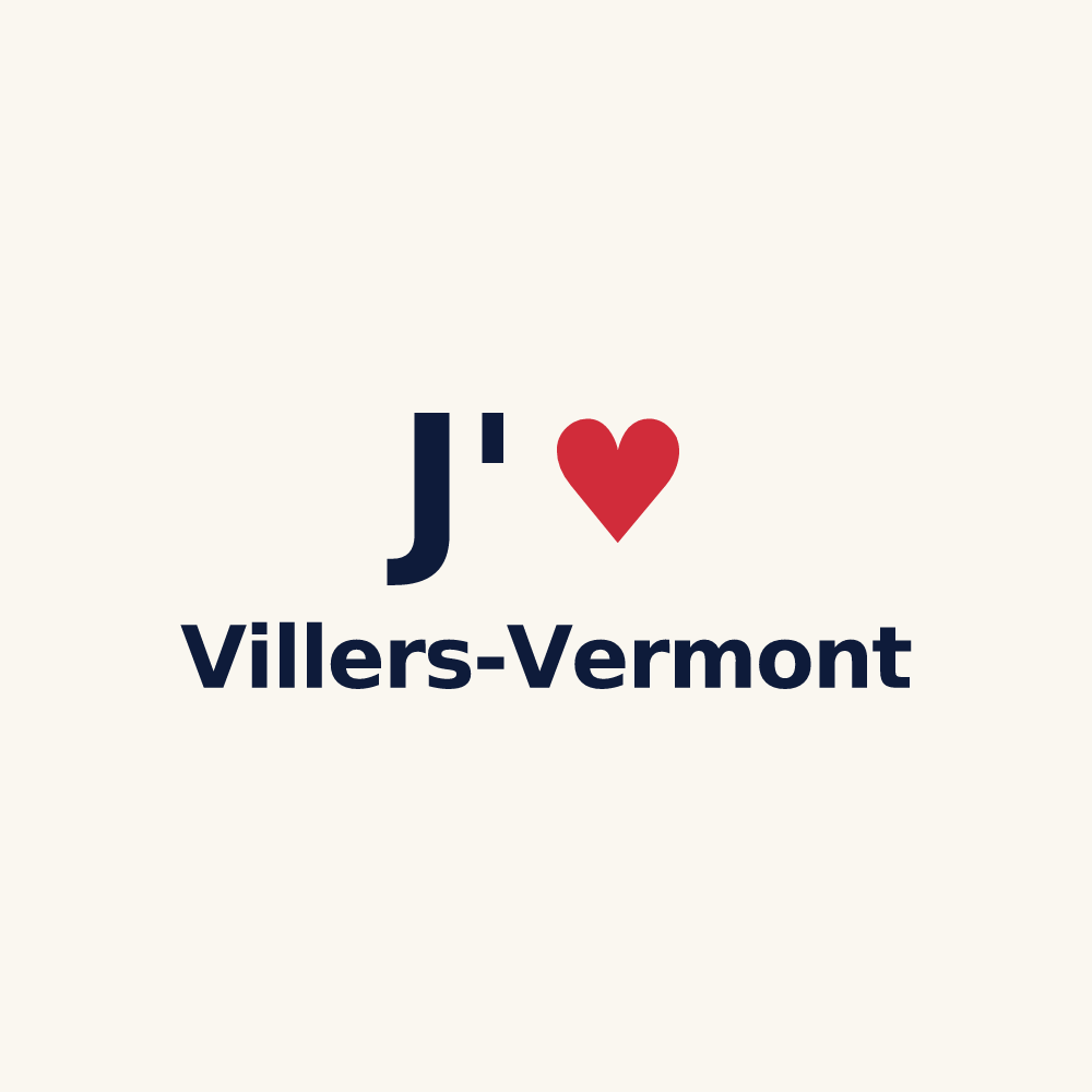 Tasse personnalisée Villers-Vermont — design J'aime Villers-Vermont
