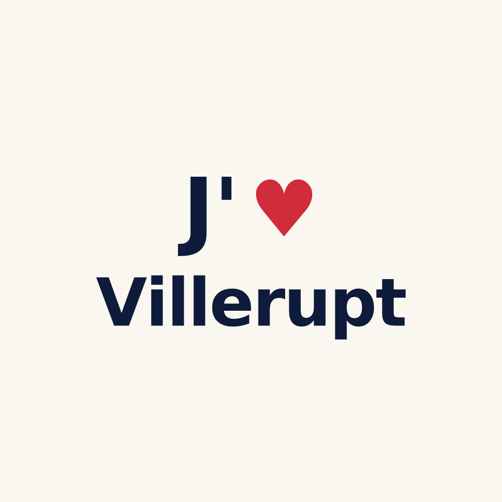 Tasse personnalisée Villerupt — design « J'aime Villerupt » imprimé sur la tasse