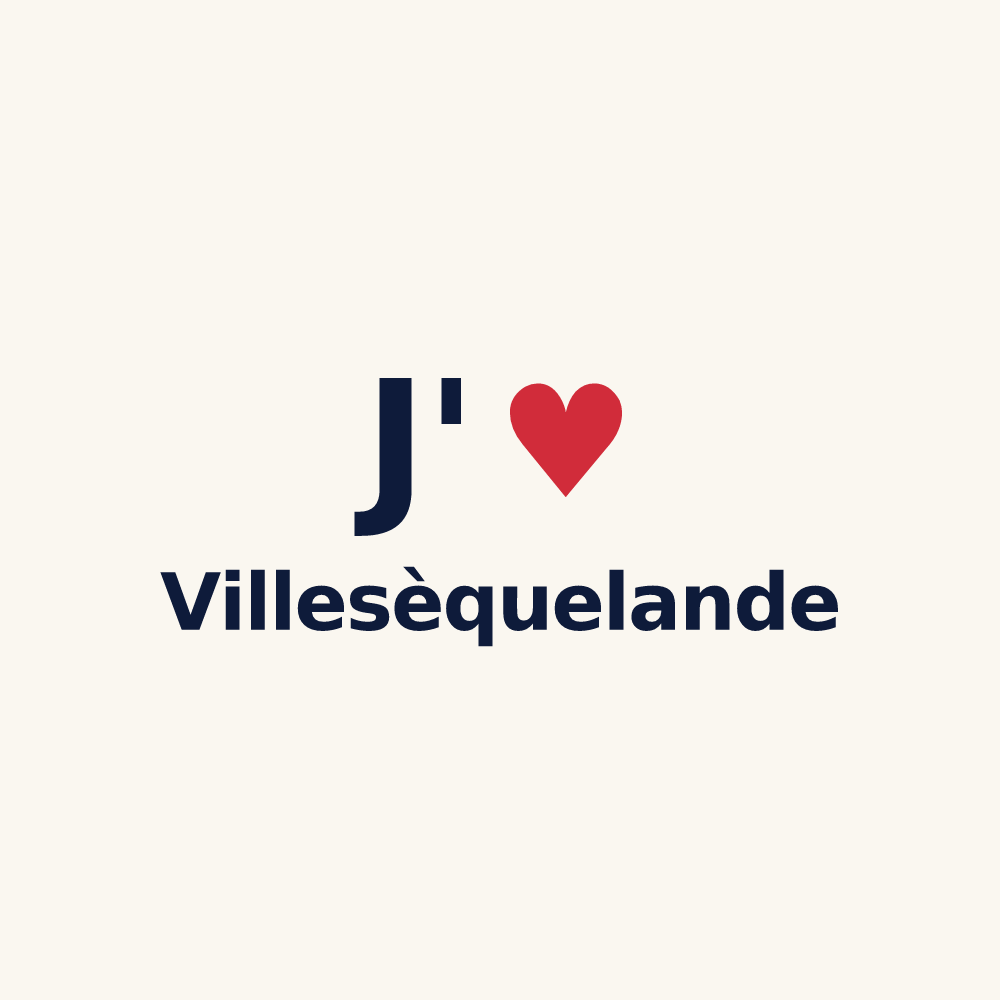 Tasse personnalisée Villesèquelande — design J'aime Villesèquelande