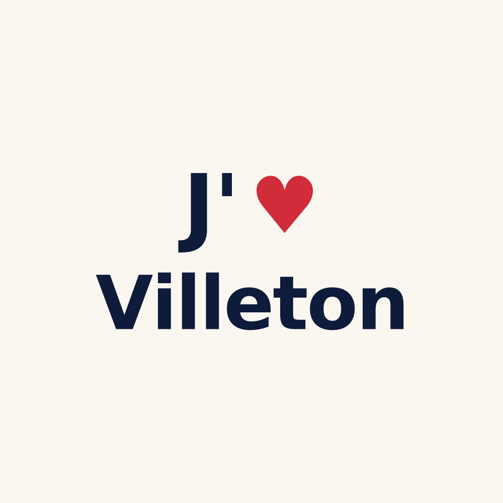 Tasse personnalisée Villeton — design J'aime Villeton