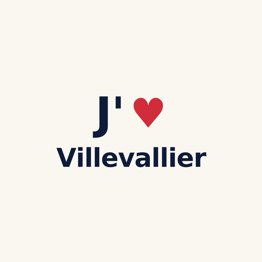 Tasse personnalisée Villevallier — design J'aime Villevallier