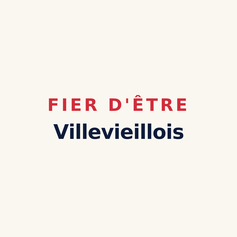 Tasse « Fier d'être Villevieillois » — design pour Villevieille