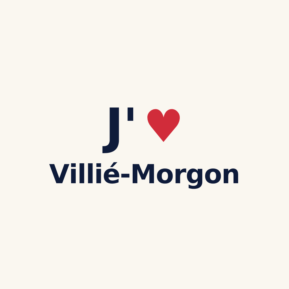 Tasse personnalisée Villié-Morgon — design J'aime Villié-Morgon