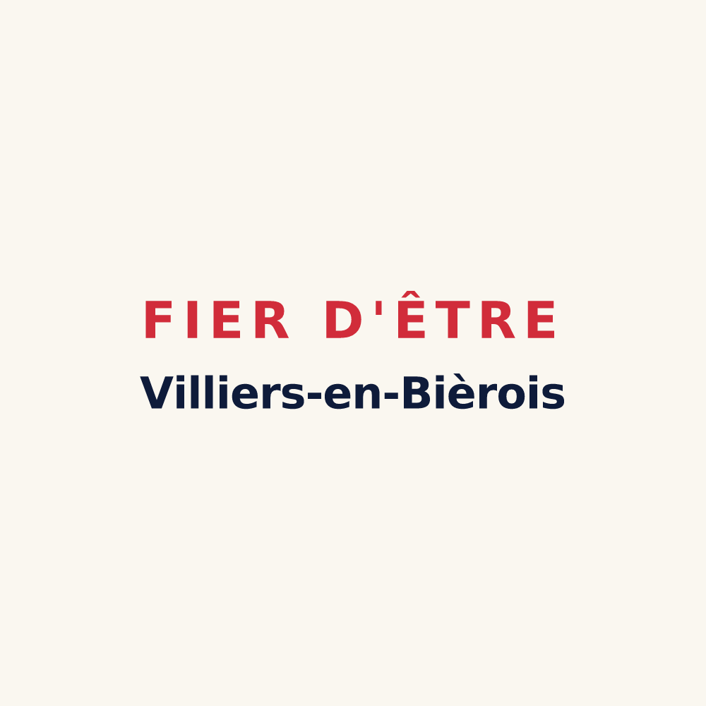 Tasse « Fier d'être Villiers-en-Bièrois » — design pour Villiers-en-Bière