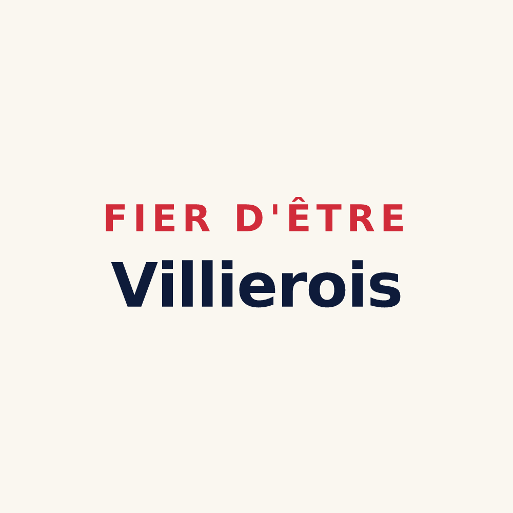 Tasse « Fier d'être Villierois » — design pour Villiers-en-Désœuvre