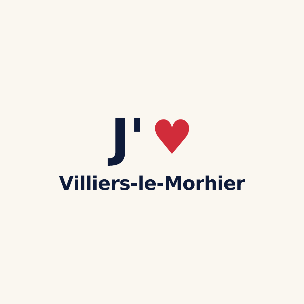 Tasse personnalisée Villiers-le-Morhier — design J'aime Villiers-le-Morhier