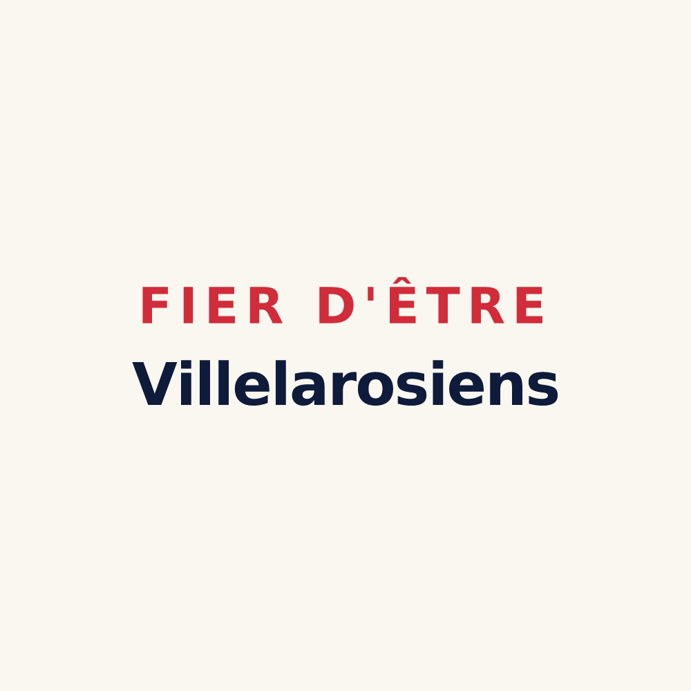 Tasse « Fier d'être Villelarosiens » — design pour Villiers-le-Roux