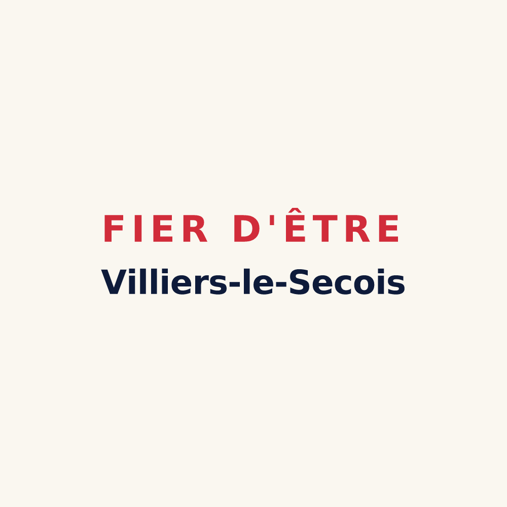 Tasse « Fier d'être Villiers-le-Secois » — design pour Villiers-le-Sec