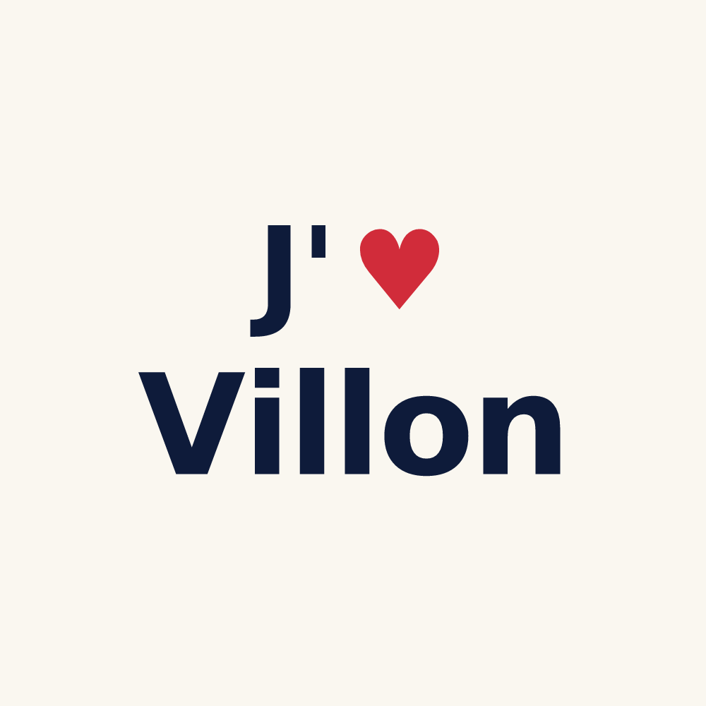 Tasse personnalisée Villon — design J'aime Villon